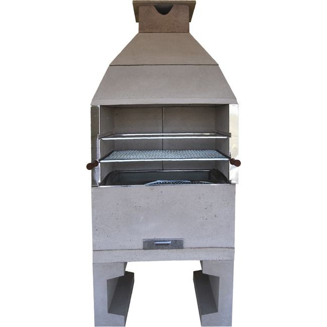 Churrasqueira Concreto Refratário Atacadão Lazer 90cm